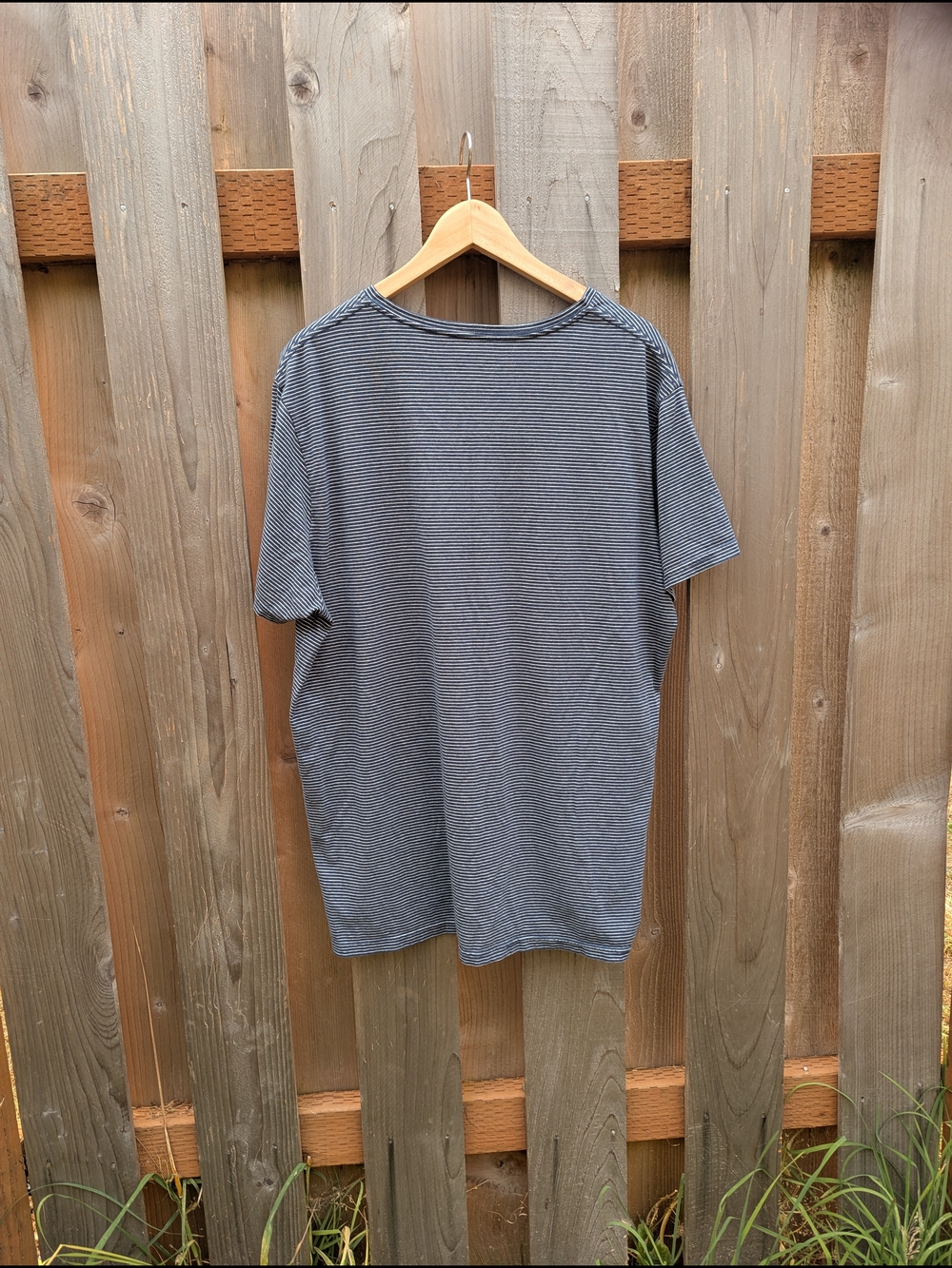 Goodfellow & Co Striped V-Neck Short Sleeve Tee - Picture 3 of 3